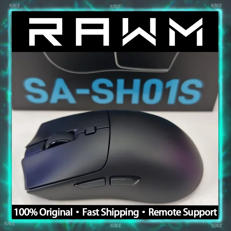 RAWM SA-SH01 PRO Wireless Gaming Mouse Pixart3950 Nordic52840 Solution Full Power 20000FPS 8kHz Polling Rate Low Latency 2.4g
RAWM SA-SH01 PRO Wireless Gaming Mouse Pixart3950 Nordic52840 Solution Full Power 20000FPS 8kHz Polling Rate Low Latency 2.4g