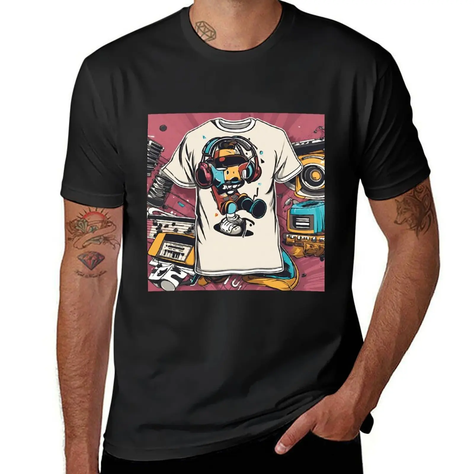 Vintage Beats, Cartoon Treats. T-Shirt new edition summer tops mens clothing
Vintage Beats, Cartoon Treats. T-Shirt new edition summer tops mens clothing