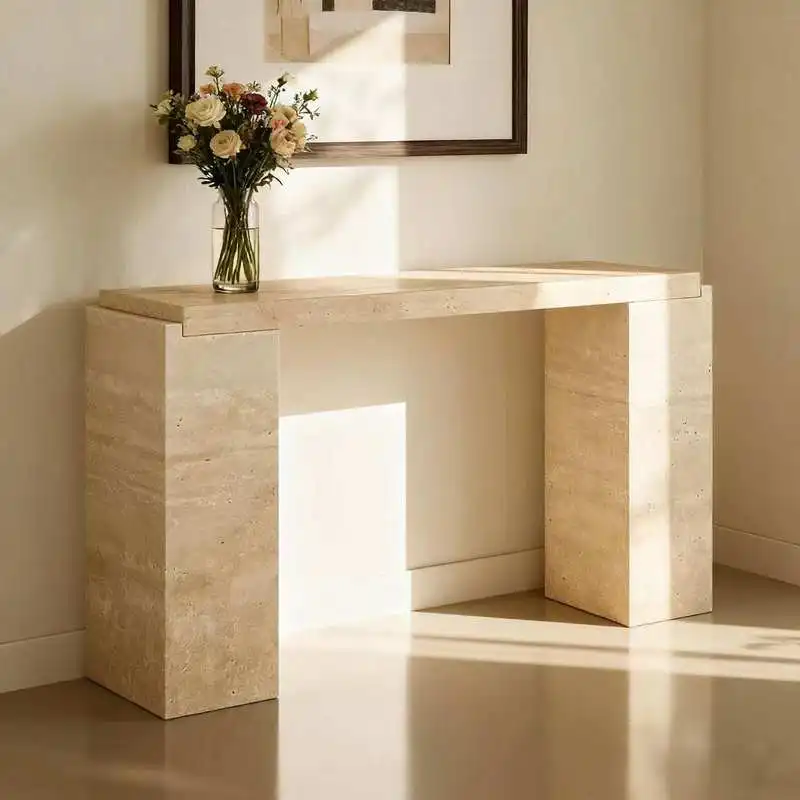 xx-Modern Luxury Light Beige Travertine Console Table Entryway Table Natural Stone Villa Bedroom Dining Living Room Furniture^
xx-Modern Luxury Light Beige Travertine Console Table Entryway Table Natural Stone Villa Bedroom Dining Living Room Furniture^