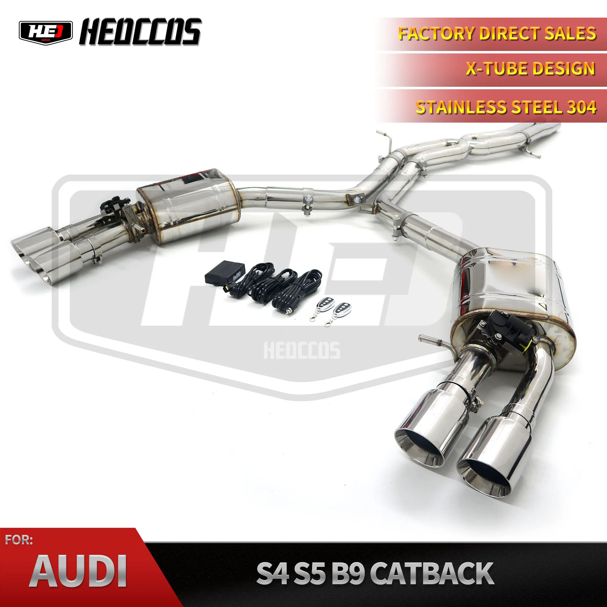 HEO Sport Exhaust Performance Stainless Steel 304 Catback Exhaust for AUDI S5 B8 B9 3.0T
HEO Sport Exhaust Performance Stainless Steel 304 Catback Exhaust for AUDI S5 B8 B9 3.0T