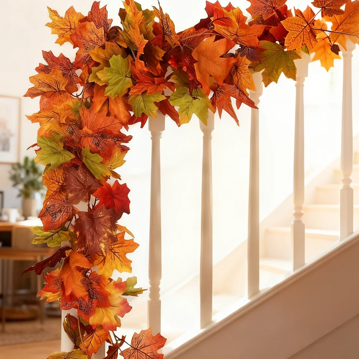 175cm Artificial Fall Maple Leaf Garland Fake Plants Autumn Decor Leaves Vine For Thanksgiving Halloween Christmas Wedding Decor
175cm Artificial Fall Maple Leaf Garland Fake Plants Autumn Decor Leaves Vine For Thanksgiving Halloween Christmas Wedding Decor