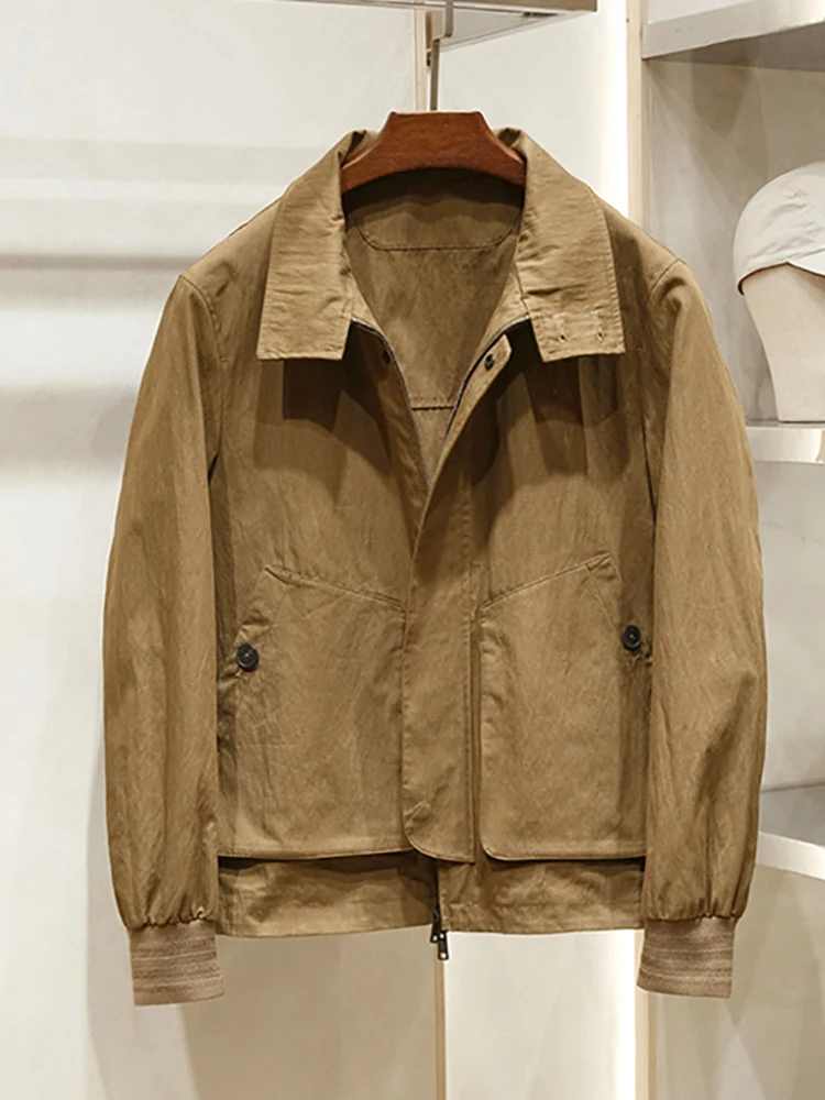 New men's wear can turn up collar design business gentleman casual short jacket jacket
New men's wear can turn up collar design business gentleman casual short jacket jacket
