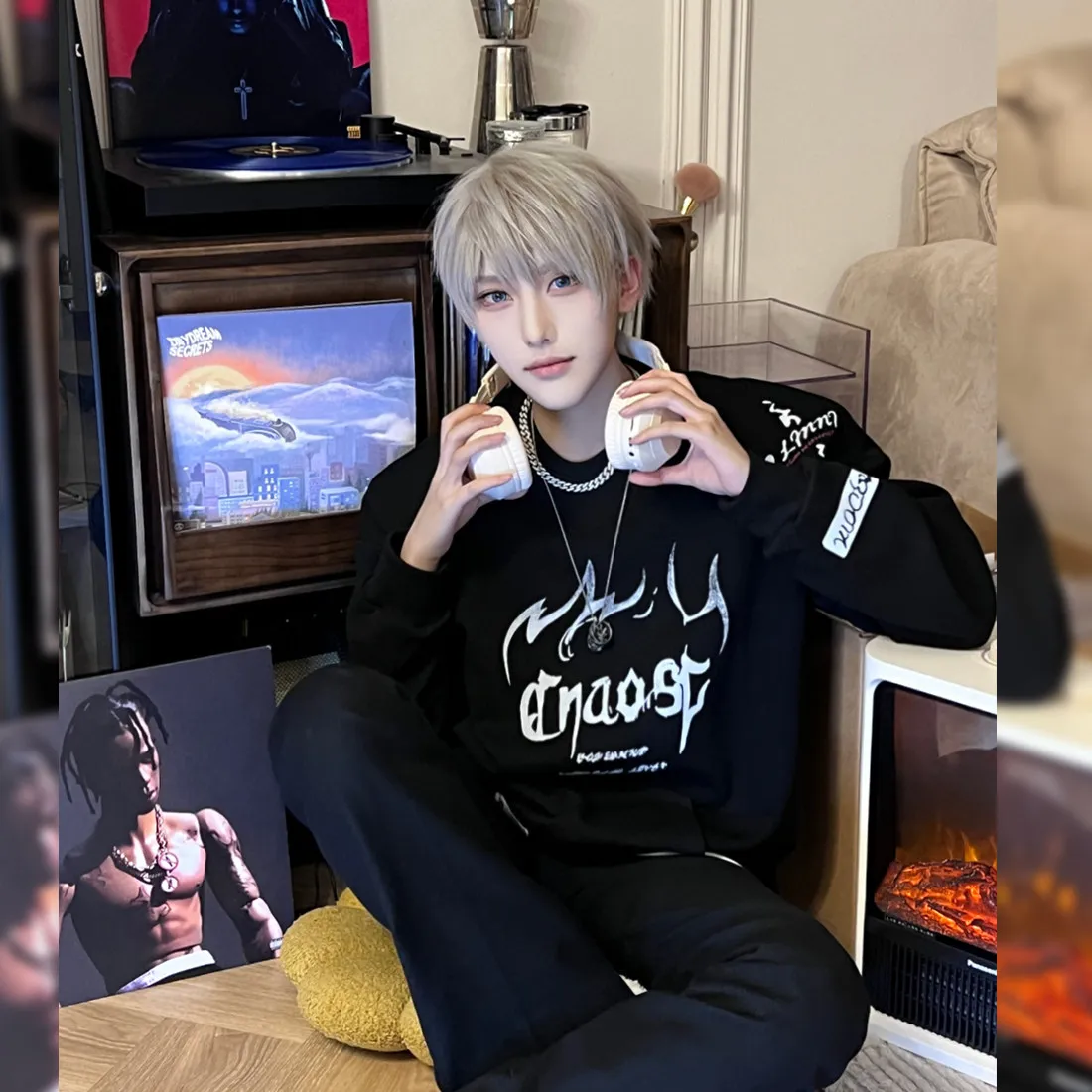 Love And Deepspace Xavier Cosplay Costume Black Top Sweatshirt Casual Round-neck Clothing for Women Men Halloween Cos Outfits
Love And Deepspace Xavier Cosplay Costume Black Top Sweatshirt Casual Round-neck Clothing for Women Men Halloween Cos Outfits