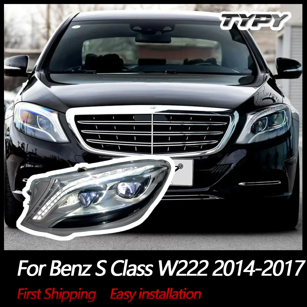 TYPY New LED Headlight Upgrade Modified Full Head Lamp For Benz S Class W222 2014-2017 Turn Signals Daytime Running Lights
TYPY New LED Headlight Upgrade Modified Full Head Lamp For Benz S Class W222 2014-2017 Turn Signals Daytime Running Lights