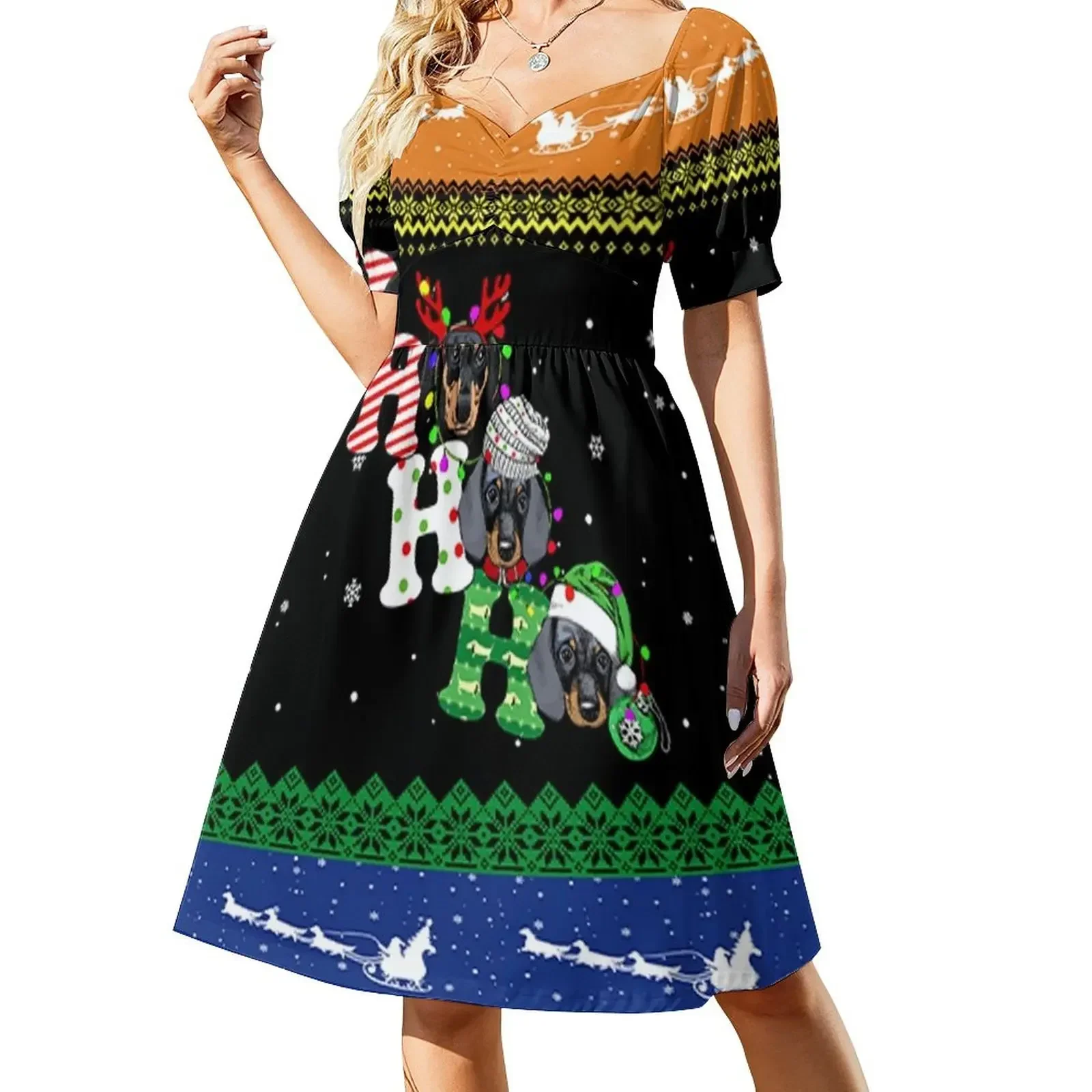 Christmas Pattern Short-Sleeved Dress cocktail dresses long dress women summer birthday dress for women luxury 2025
Christmas Pattern Short-Sleeved Dress cocktail dresses long dress women summer birthday dress for women luxury 2025