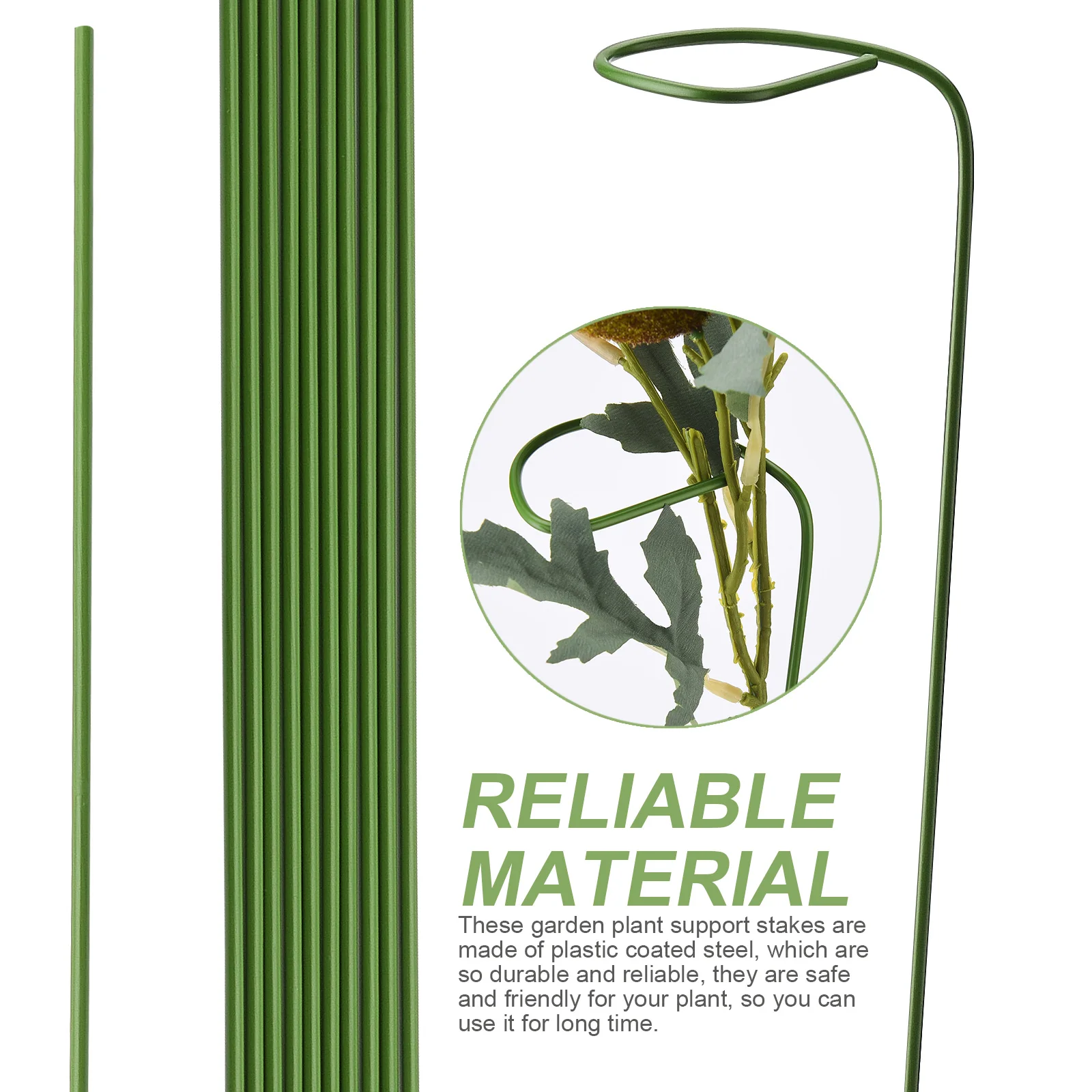 10pcs Plant Support Stakes Iron Wire with Clip Can Bend Plant Sticks Support Stakes for Indoor and Outdoor 40cm
10pcs Plant Support Stakes Iron Wire with Clip Can Bend Plant Sticks Support Stakes for Indoor and Outdoor 40cm