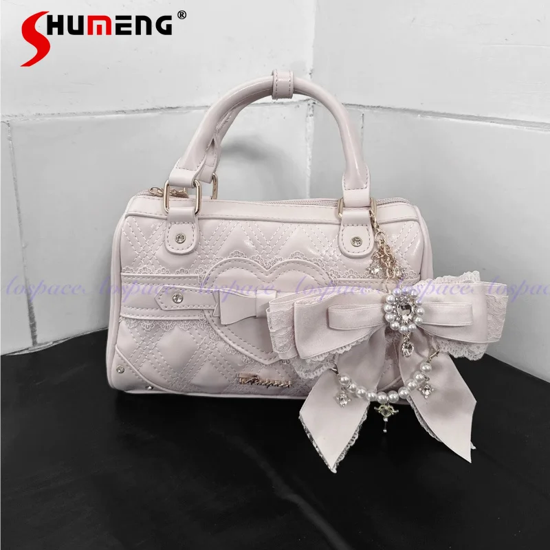Japanese Mine Mass-produced Pink Lolita Handbag Girls Princess Sweet Elegance Cute Bow Handbag Shoulder Messenger Bag Women
Japanese Mine Mass-produced Pink Lolita Handbag Girls Princess Sweet Elegance Cute Bow Handbag Shoulder Messenger Bag Women