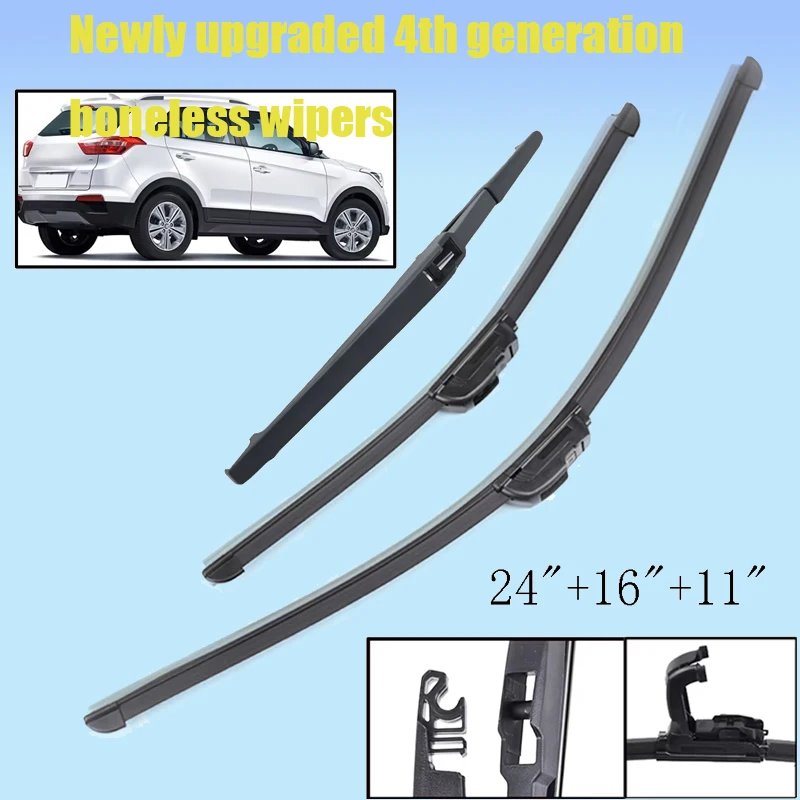 Misima Windshield Windscreen Wiper Blades For Hyundai Creta ix25 Cantus Front Rear Window Wiper 2014 2015 2016 2017 2018 2019
Misima Windshield Windscreen Wiper Blades For Hyundai Creta ix25 Cantus Front Rear Window Wiper 2014 2015 2016 2017 2018 2019