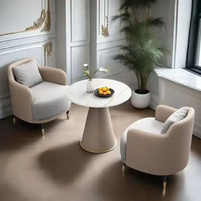 High-end hotel sofa coffee table combination leisure office reception room single sofa
High-end hotel sofa coffee table combination leisure office reception room single sofa