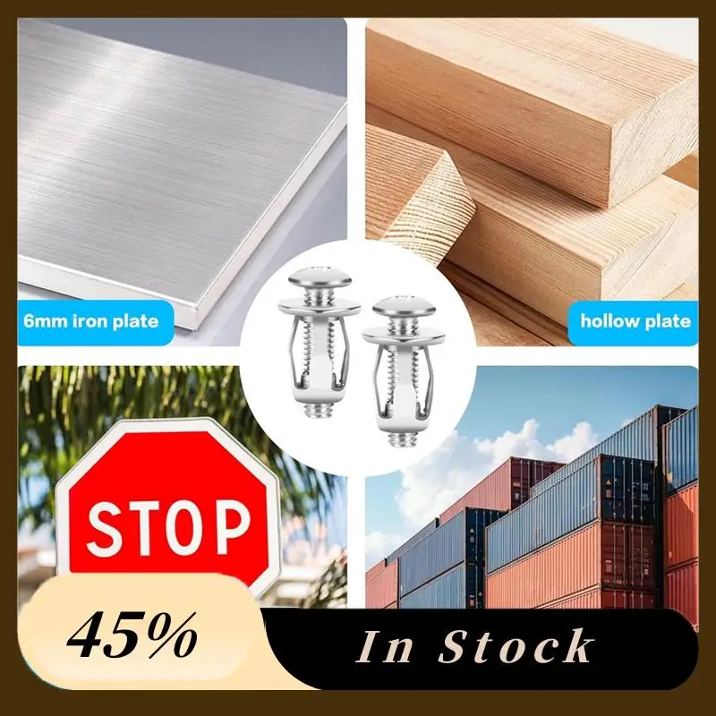 A78K New 40 Pcs Hollow Door Anchors And Screws, Hollow Metal Cavity Fixing Core Door Anchors For 0-5Mm Door Hollow Wall Sheet 
A78K New 40 Pcs Hollow Door Anchors And Screws, Hollow Metal Cavity Fixing Core Door Anchors For 0-5Mm Door Hollow Wall Sheet