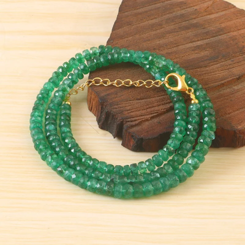 AAA Quality Natural Zambian Emerald Rondelle Beads Necklace 16 Inch 3.5-5mm
AAA Quality Natural Zambian Emerald Rondelle Beads Necklace 16 Inch 3.5-5mm
