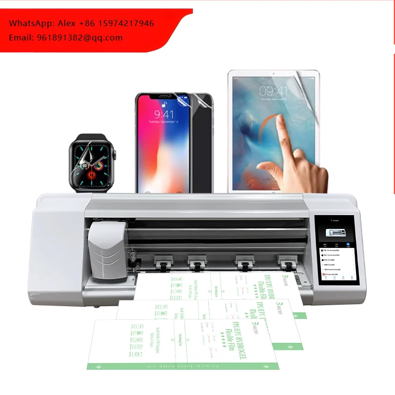 Hydrogel Film Intelligent Frosted TPU Screen Protector Cutting Machine For Mobile Phone Camera Smart Watch With 0.05mm Precision
Hydrogel Film Intelligent Frosted TPU Screen Protector Cutting Machine For Mobile Phone Camera Smart Watch With 0.05mm Precision