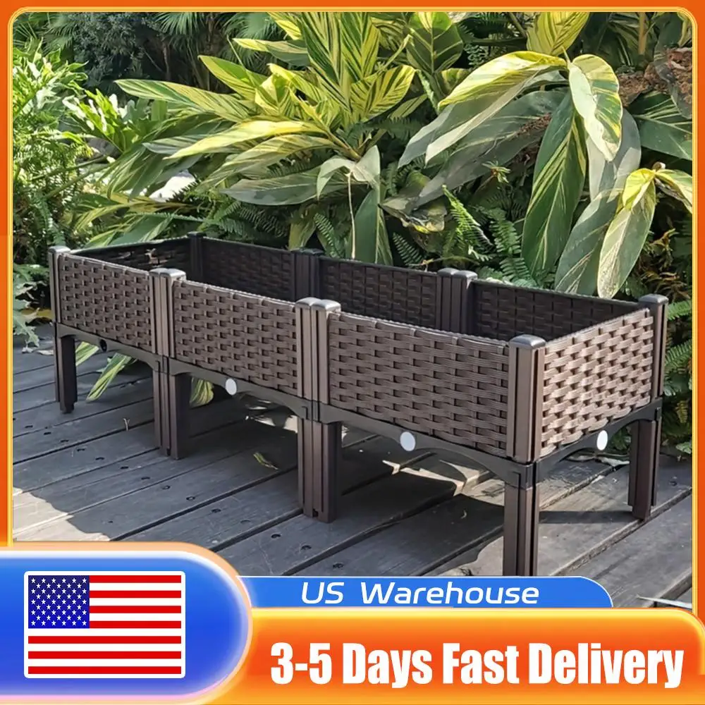 Пластиковый контейнер для посадки с дренажными отверстиями, приподнятая коробка для размножения для садоводства, овощей, фруктов, цветов, трав
Пластиковый контейнер для посадки с дренажными отверстиями, приподнятая коробка для размножения для садоводства, овощей, фруктов, цветов, трав