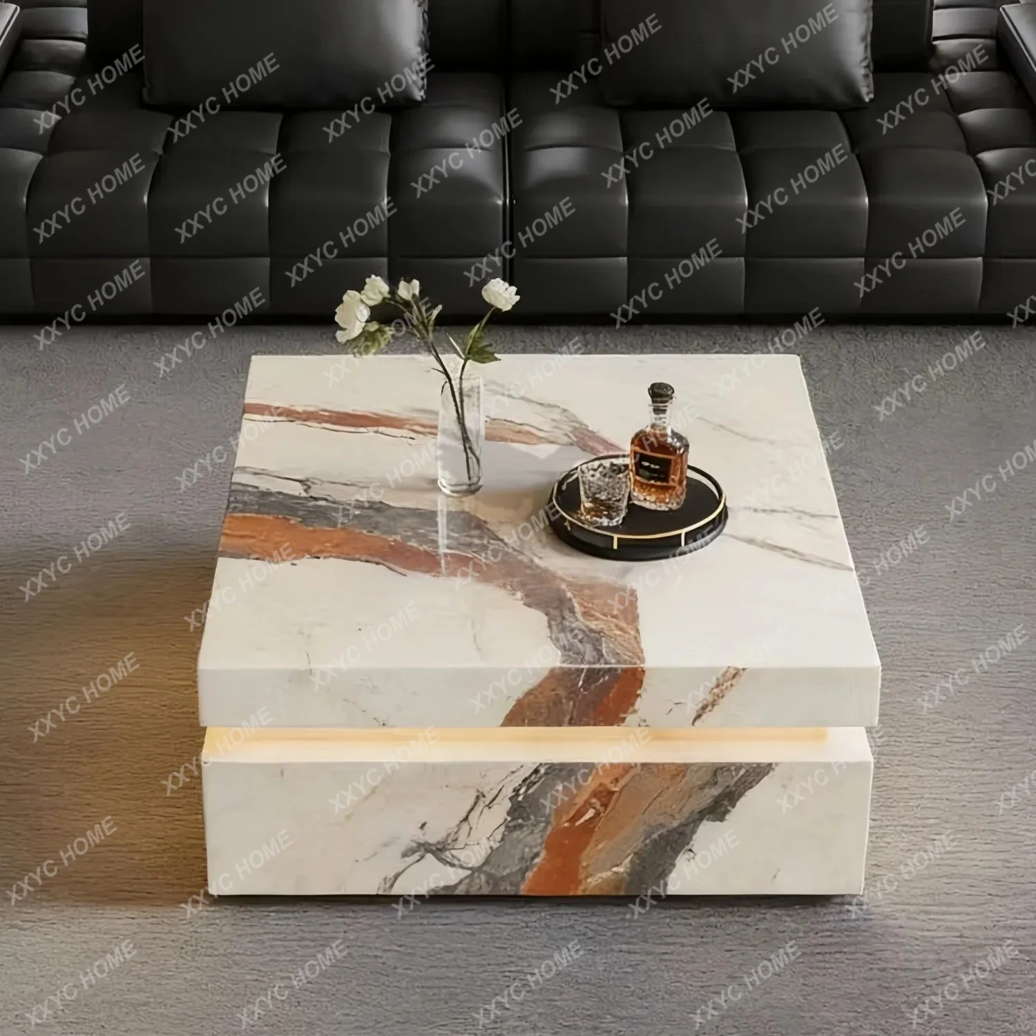 S Slate coffee table living room home light luxury high-end wabi-sabi style square artistic senseP
S Slate coffee table living room home light luxury high-end wabi-sabi style square artistic senseP