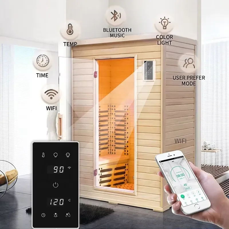 STEPON OEM ODM WiFi APP Electric Sauna Heater Control Panel System Digital Sauna Controller Compatible with All
STEPON OEM ODM WiFi APP Electric Sauna Heater Control Panel System Digital Sauna Controller Compatible with All