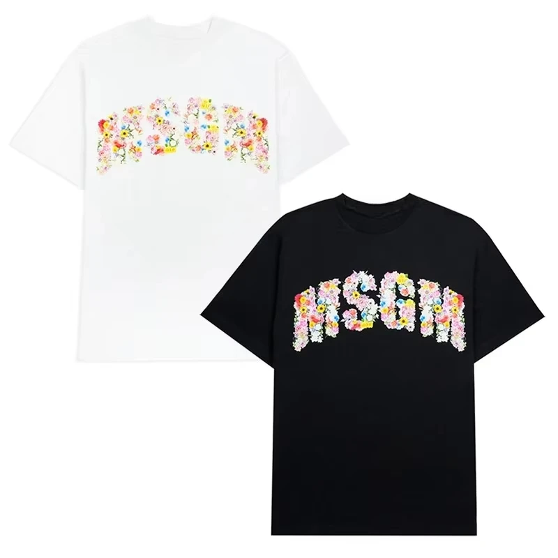 M Home FLOWER LOGO Letter Pattern Printed Short Sleeve T-Shirt Women's Summer Crew Neck Casual Versatile Men and Women
M Home FLOWER LOGO Letter Pattern Printed Short Sleeve T-Shirt Women's Summer Crew Neck Casual Versatile Men and Women