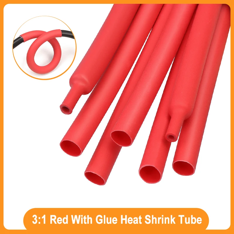 1/3/5/10m 3:1 Red Heat Shrink Tube Thick Glue Dual Wall Tubing Polyolefin Insulated Shrinking Cable Sleeve Diameter 1.6mm ~ 39mm
1/3/5/10m 3:1 Red Heat Shrink Tube Thick Glue Dual Wall Tubing Polyolefin Insulated Shrinking Cable Sleeve Diameter 1.6mm ~ 39mm