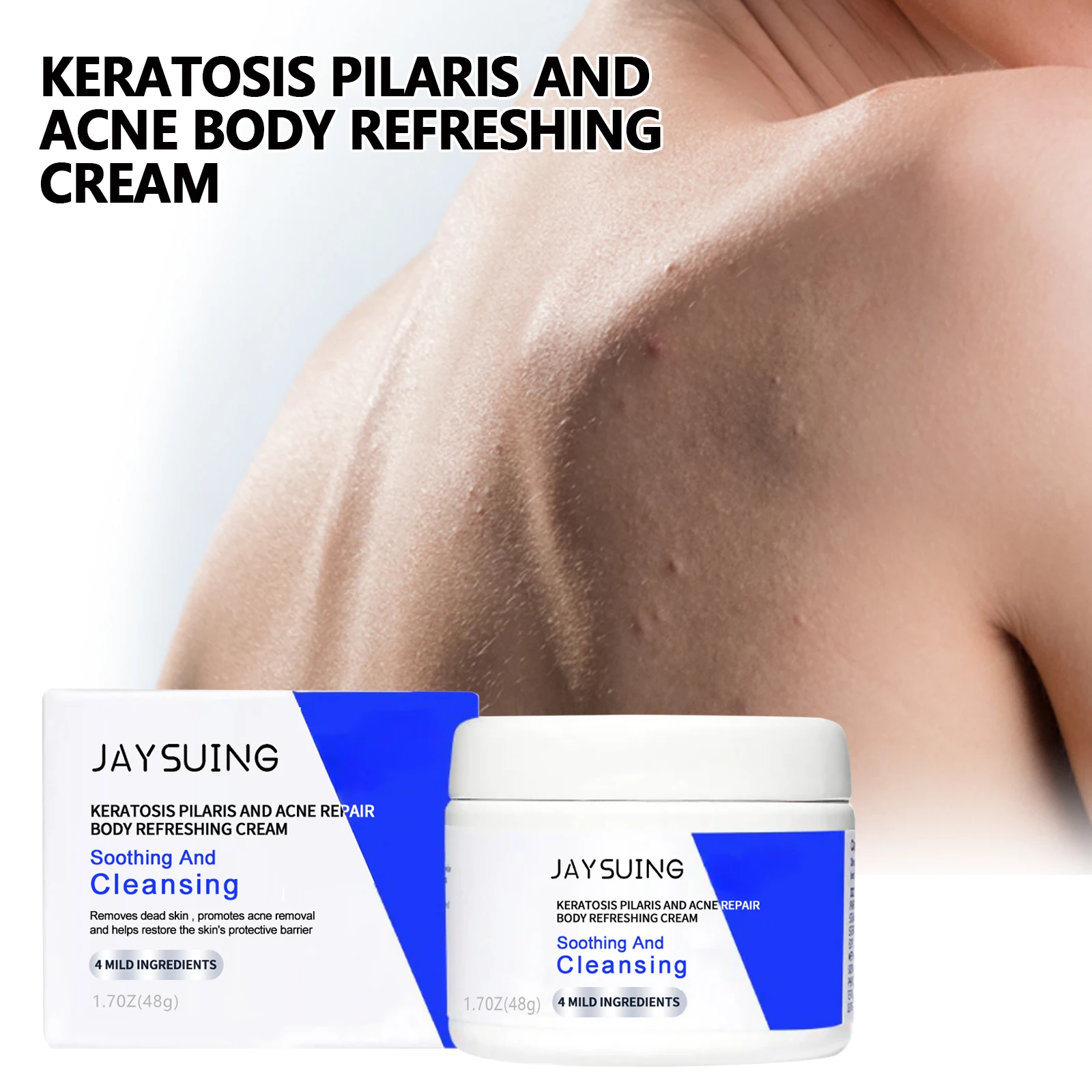 Chicken Skin Repair Cream Curing Body Keratosis Pilaris Remove Acne Sp-ot Rough Bumpy Pore Moisturizing Smooth Whi-tening Lotion
Chicken Skin Repair Cream Curing Body Keratosis Pilaris Remove Acne Sp-ot Rough Bumpy Pore Moisturizing Smooth Whi-tening Lotion