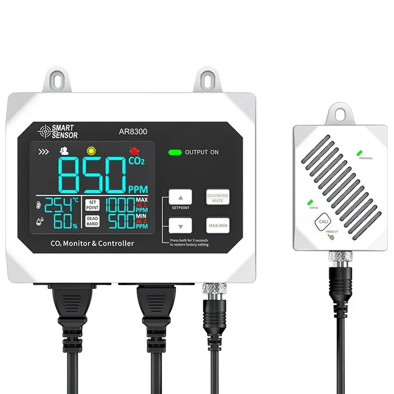 Digital CO2 Sensor Greenhouse Monitor Controller Air Quality Detection Concentration Tester for Carbon Dioxide Gas Analyzers
Digital CO2 Sensor Greenhouse Monitor Controller Air Quality Detection Concentration Tester for Carbon Dioxide Gas Analyzers