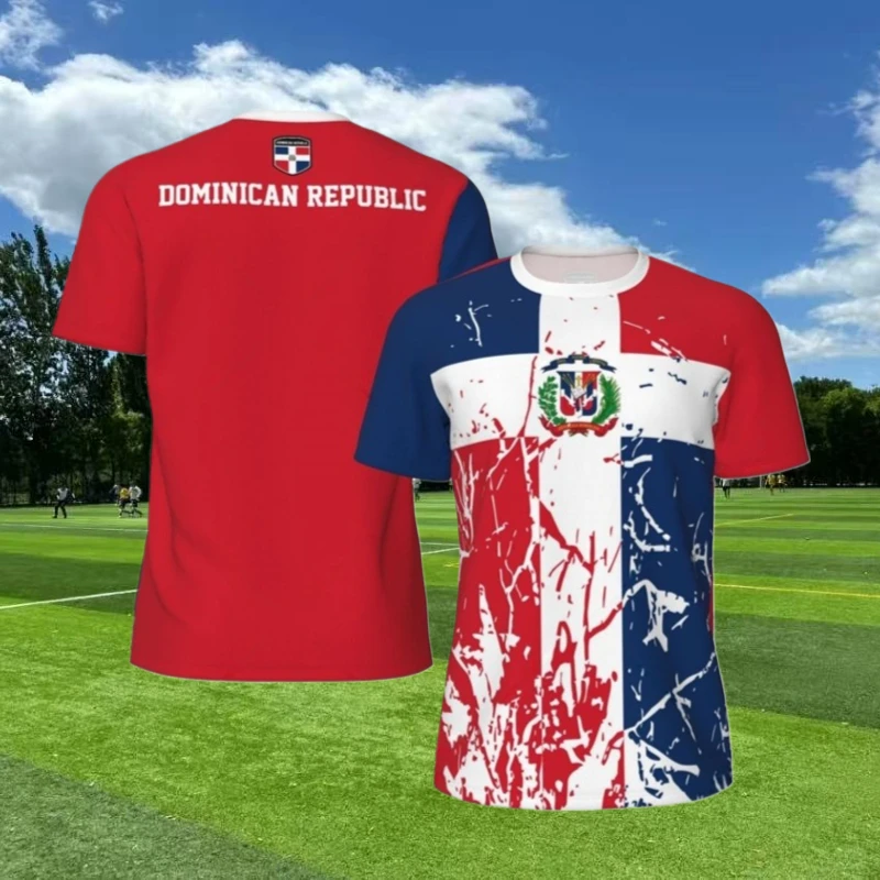 Dominican Republic Flag 3D Fashion Printed Jersey Summer Fashion Casual Mens Sports T Shirt Quick Dry Breathable Football Tee
Dominican Republic Flag 3D Fashion Printed Jersey Summer Fashion Casual Mens Sports T Shirt Quick Dry Breathable Football Tee
