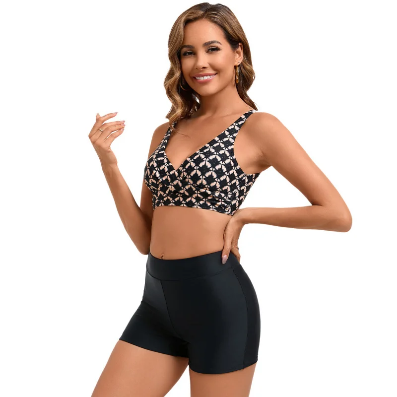 New backless tie-string swimsuit, sexy two-piece twisted hollow bikini, tummy-covering high-waisted swimsuit
New backless tie-string swimsuit, sexy two-piece twisted hollow bikini, tummy-covering high-waisted swimsuit