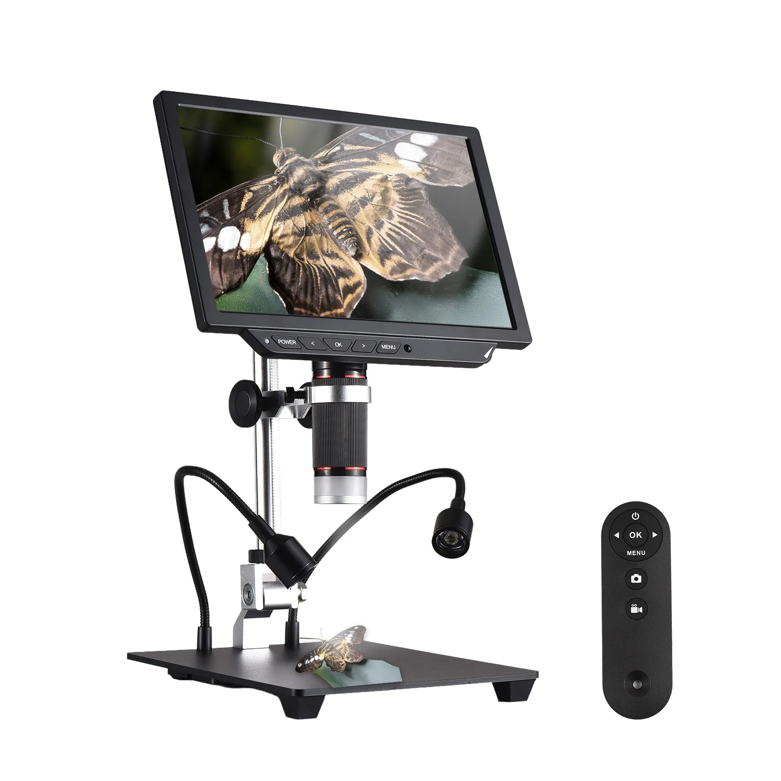 Desktop Digital Microscope for Adults 13X-540X Magnification with 10.1 Inch IPS Screen 52MP Photo 4K Video Built-in Battery LED
Desktop Digital Microscope for Adults 13X-540X Magnification with 10.1 Inch IPS Screen 52MP Photo 4K Video Built-in Battery LED