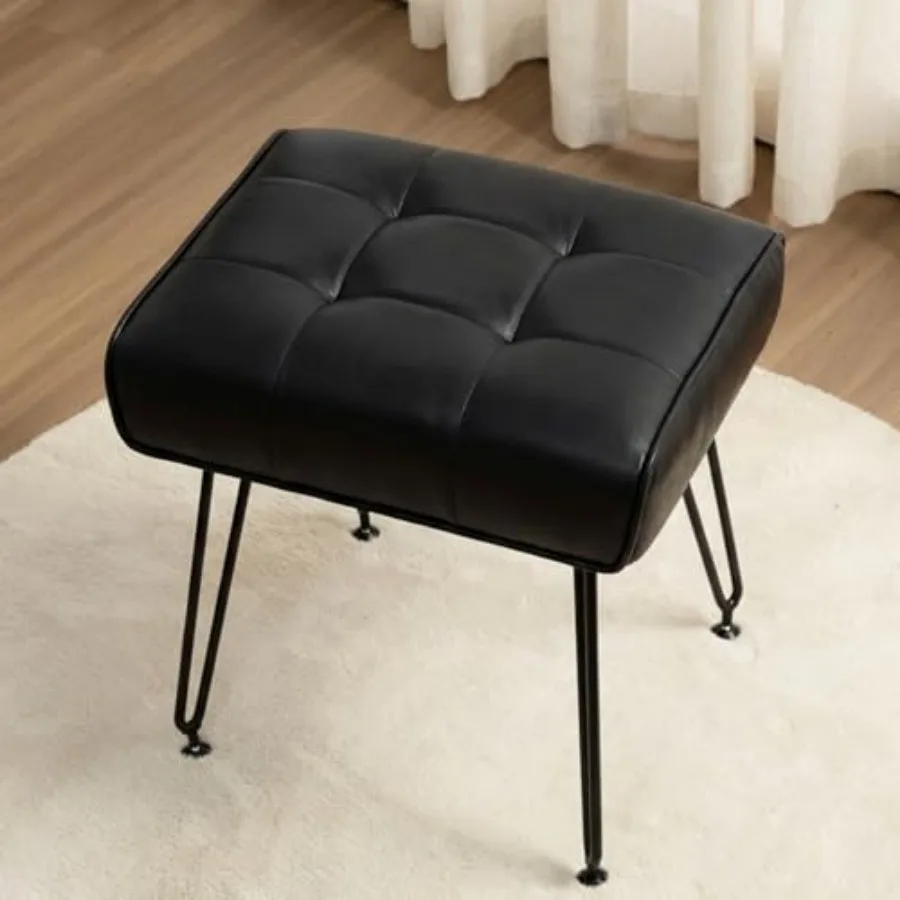 PU Leather Vanity Stools Vanity Stool Chairs for Makeup Faux Leather Feet Stools Ottoman with Metal Leg Make up Chairs for Vani
PU Leather Vanity Stools Vanity Stool Chairs for Makeup Faux Leather Feet Stools Ottoman with Metal Leg Make up Chairs for Vani