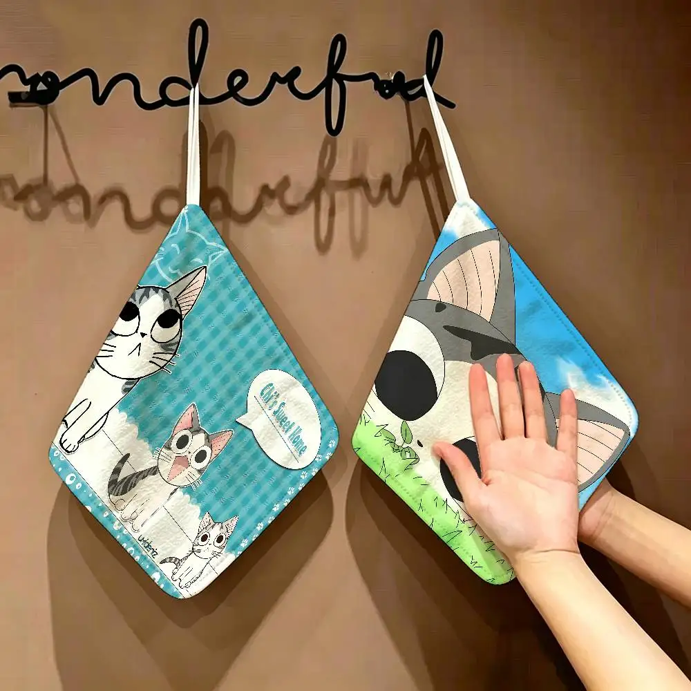 Popular Anime C-ChiS S-Sweet H-Home Hanging Kitchen Towel, Polyester Cotton Material, Wear Resistant Hand Wiping Towel For Home
Popular Anime C-ChiS S-Sweet H-Home Hanging Kitchen Towel, Polyester Cotton Material, Wear Resistant Hand Wiping Towel For Home
