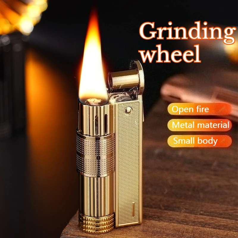 New Antique Vintage Lighter Windproof Personality Creative Men's Nostalgic Grinding Wheel Smoking Accessories Cigarette Lighter
New Antique Vintage Lighter Windproof Personality Creative Men's Nostalgic Grinding Wheel Smoking Accessories Cigarette Lighter