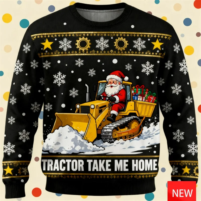 I'm Digging Christmas Ugly Christmas Sweater For Men New In Funny Santa Claus Drives A Construction Vehicle Patten Sweatshirt
I'm Digging Christmas Ugly Christmas Sweater For Men New In Funny Santa Claus Drives A Construction Vehicle Patten Sweatshirt