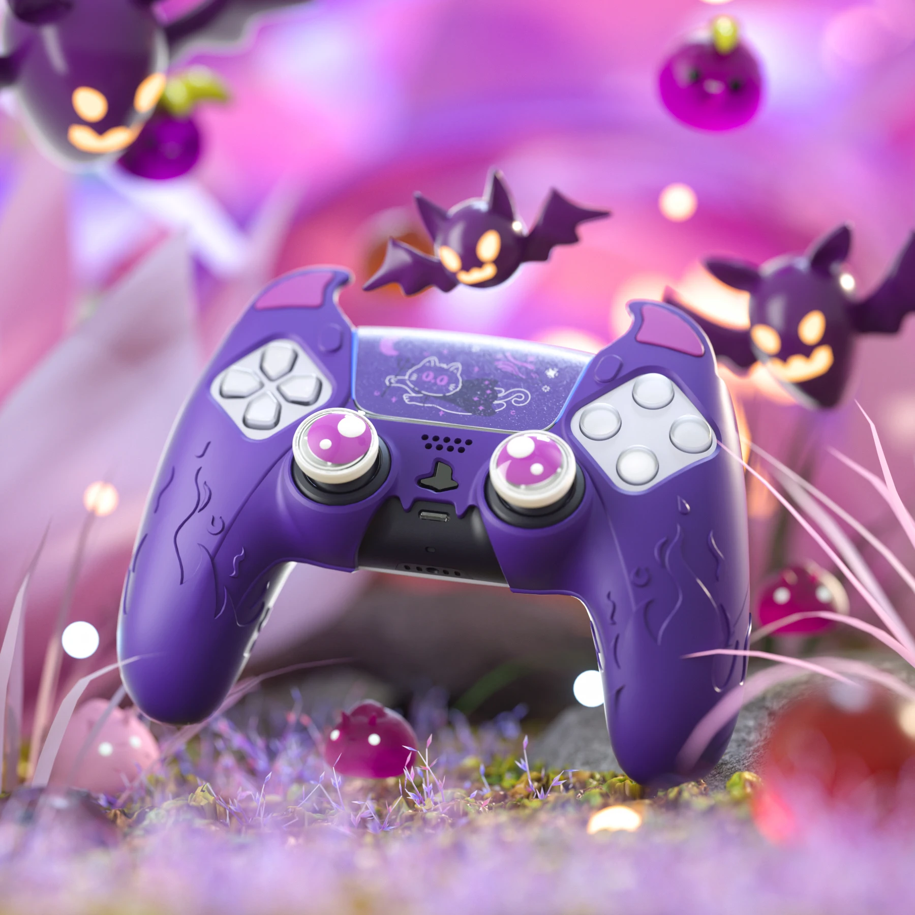 PlayVital Cute Demon Controller Silicone Case for ps5, Kawaii Controller Cover Gamepad Skin Protector for ps5 - Purple
PlayVital Cute Demon Controller Silicone Case for ps5, Kawaii Controller Cover Gamepad Skin Protector for ps5 - Purple