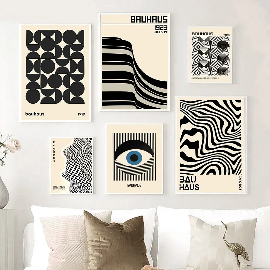 Bauhaus Lines Abstract Eye Modern Nordic Wall Art Canvas Painting Exhibition Posters And Prints Pictures For Living Room Decor
Bauhaus Lines Abstract Eye Modern Nordic Wall Art Canvas Painting Exhibition Posters And Prints Pictures For Living Room Decor
