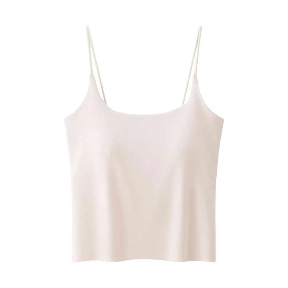 Breathable With Chest Cushion Ice Silk Camisole Solid Color Slim Fit Ice Silk Corset Streetwear Non Trace Suspender Vest Travel
Breathable With Chest Cushion Ice Silk Camisole Solid Color Slim Fit Ice Silk Corset Streetwear Non Trace Suspender Vest Travel