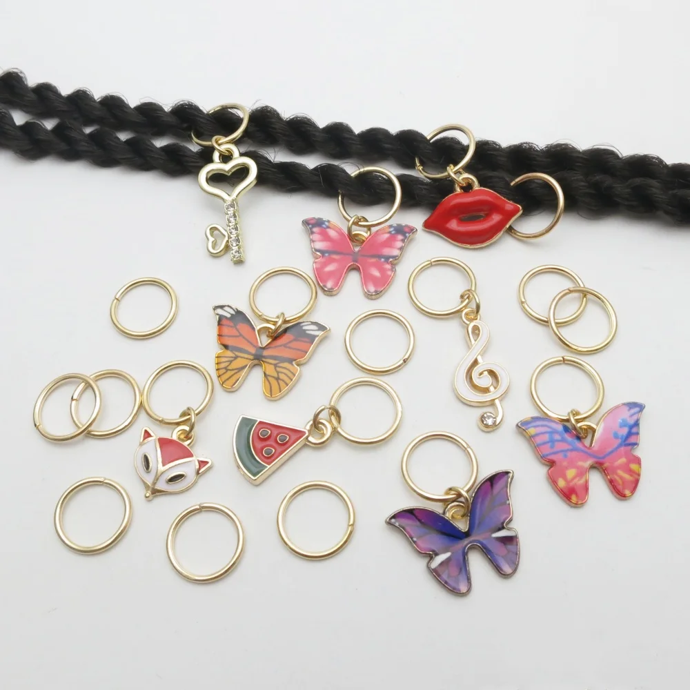20Pcs/Pack Butterfly Hippie Style African Hair Braid Dread Dreadlock beads Rings Jewelry Accessories Handmade Pendant Hair Rings
20Pcs/Pack Butterfly Hippie Style African Hair Braid Dread Dreadlock beads Rings Jewelry Accessories Handmade Pendant Hair Rings
