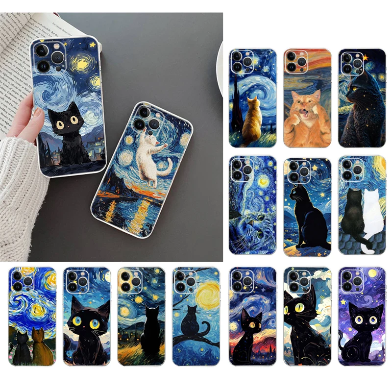 Van Gogh Cat Starry Night Phone Case For iPhone 16 15 14 13 12 11 Pro Max Plus Mini
Van Gogh Cat Starry Night Phone Case For iPhone 16 15 14 13 12 11 Pro Max Plus Mini