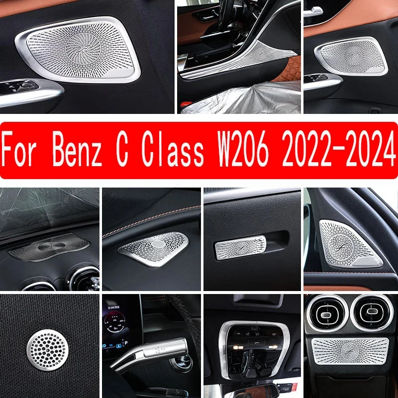 For Mercedes-Benz C Class W206 2022-2024 Steel Car Door Speakers Stereo Decorate Cover Speaker Trim Cover
For Mercedes-Benz C Class W206 2022-2024 Steel Car Door Speakers Stereo Decorate Cover Speaker Trim Cover