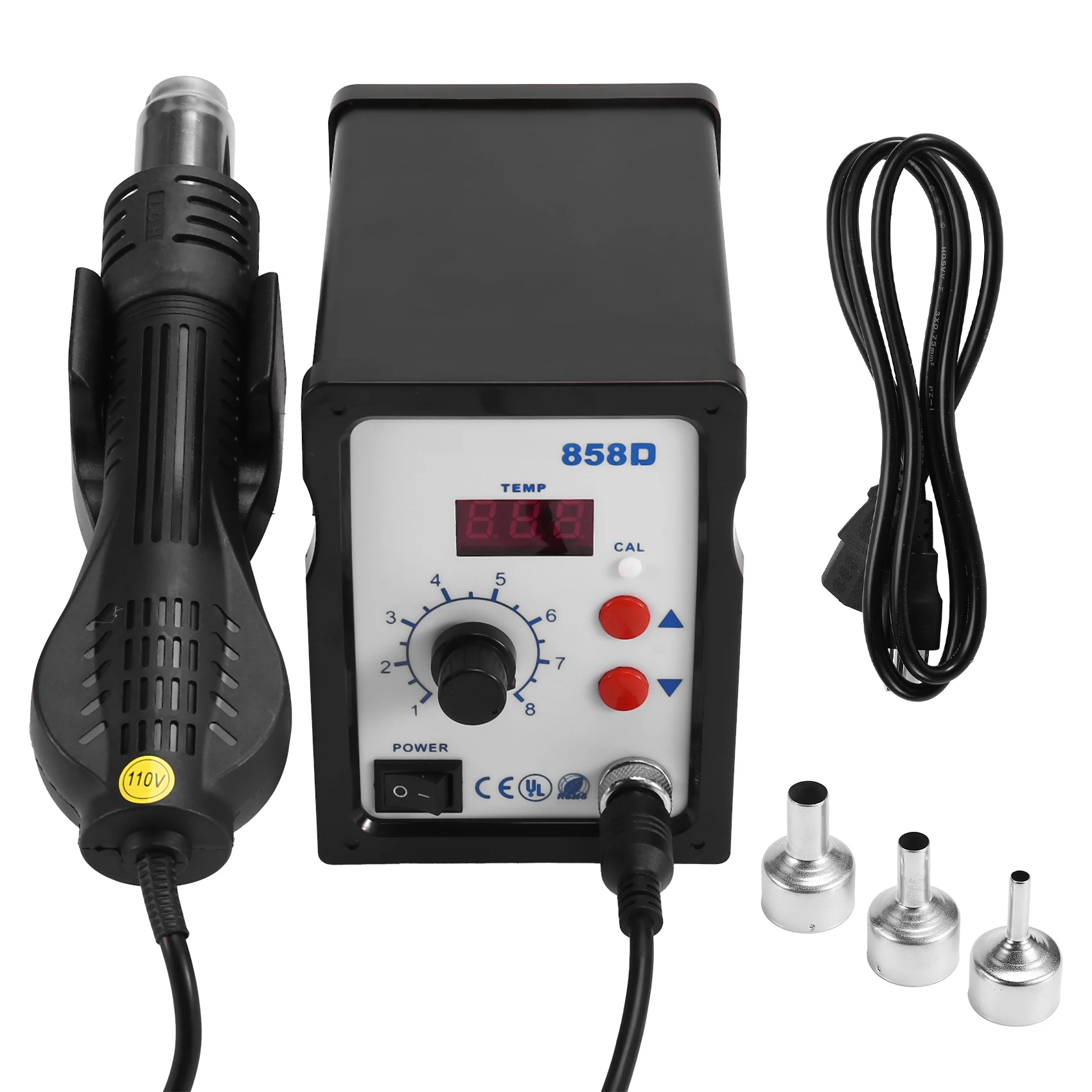 Термофен AT14 858D для BGA-пайки, паяльная станция, нагревательный инструмент для ремонта и сварки
Термофен AT14 858D для BGA-пайки, паяльная станция, нагревательный инструмент для ремонта и сварки