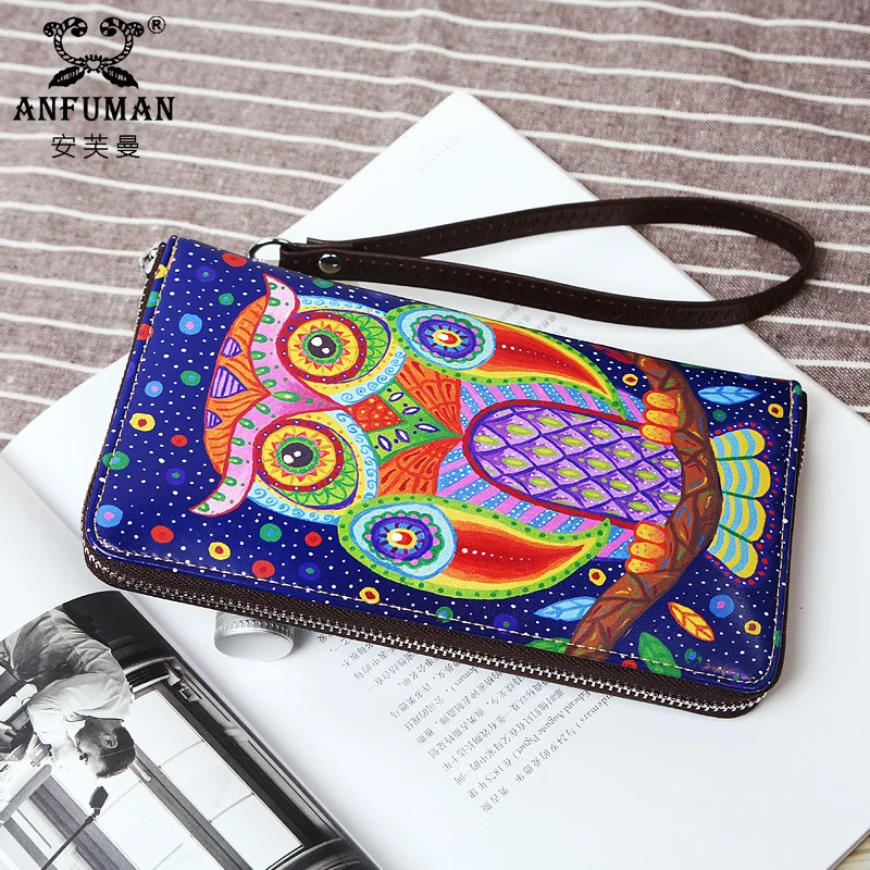 Anfurman New Women's Long Genuine Leather Wallet Women's Color Painted Personality Cowhide Clutch Hand-Painted Wallet
Anfurman New Women's Long Genuine Leather Wallet Women's Color Painted Personality Cowhide Clutch Hand-Painted Wallet