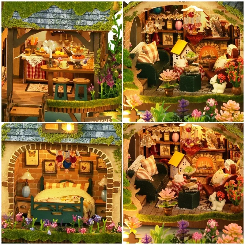 OUZEY Forest Adventures Wooden Dollhouse Miniature Model Kits 3D Puzzle with Furniture DIY Building Toy for Friends Xmas Gift
OUZEY Forest Adventures Wooden Dollhouse Miniature Model Kits 3D Puzzle with Furniture DIY Building Toy for Friends Xmas Gift