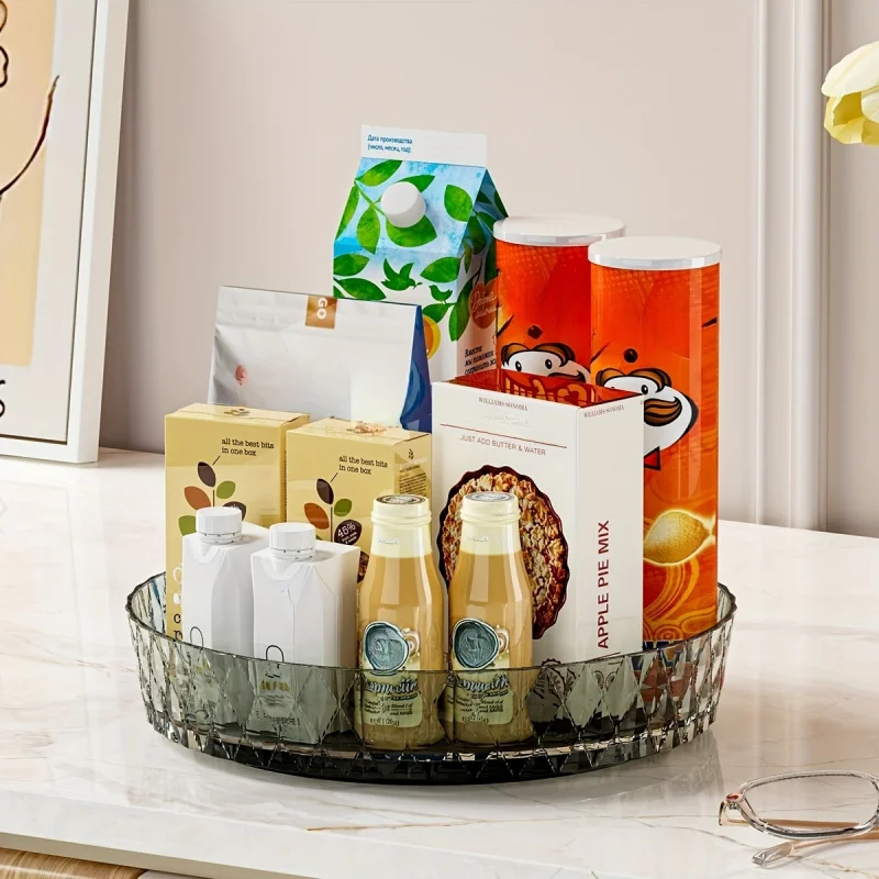 360 ° Поворотный поднос для хранения на кухне и ванной — прочные пластиковые принадлежности для специй и приправ с текстурированной поверхностью
360 ° Поворотный поднос для хранения на кухне и ванной — прочные пластиковые принадлежности для специй и приправ с текстурированной поверхностью