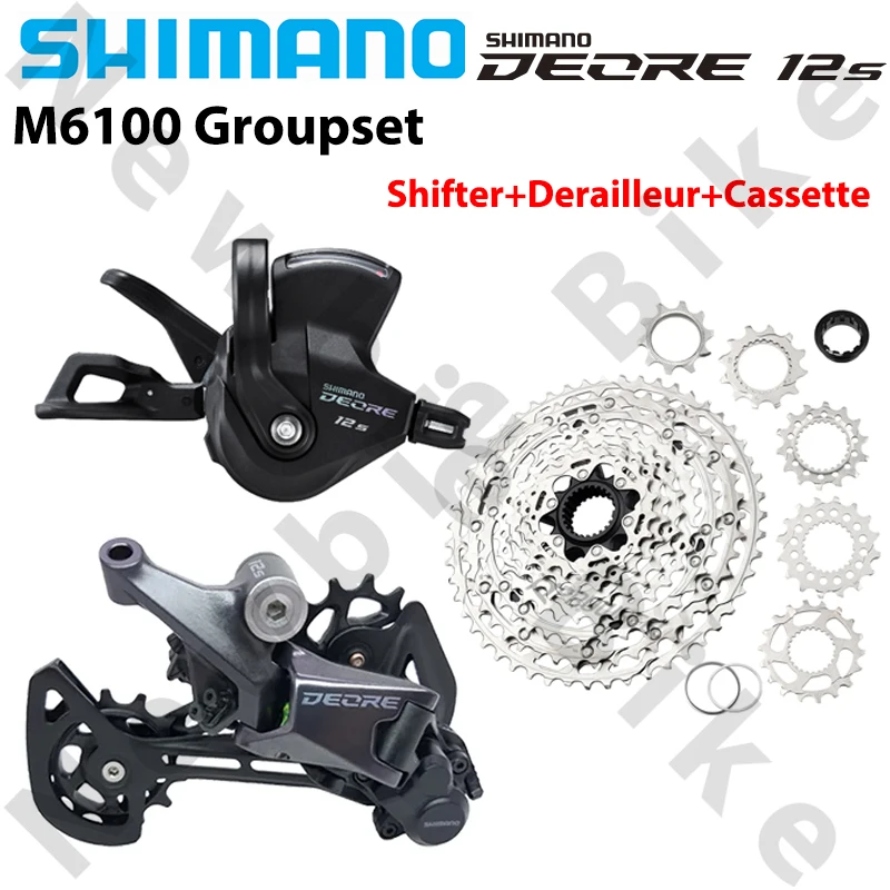 SHIMANO Deore M6100 1x12скоростной набор для MTB горного велосипеда, рычаг переключения передач + задний переключатель + кассета 10-51T, комплект оригинального велосипеда
SHIMANO Deore M6100 1x12скоростной набор для MTB горного велосипеда, рычаг переключения передач + задний переключатель + кассета 10-51T, комплект оригинального велосипеда