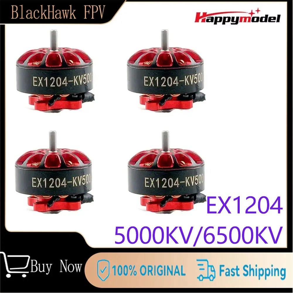 Happymodel EX1204 1204 5000KV 2-4S 6500KV 2-3S Brushless Motor 1.5mm Shaft for FPV Racing Drone 3 Inch Toothpick
Happymodel EX1204 1204 5000KV 2-4S 6500KV 2-3S Brushless Motor 1.5mm Shaft for FPV Racing Drone 3 Inch Toothpick