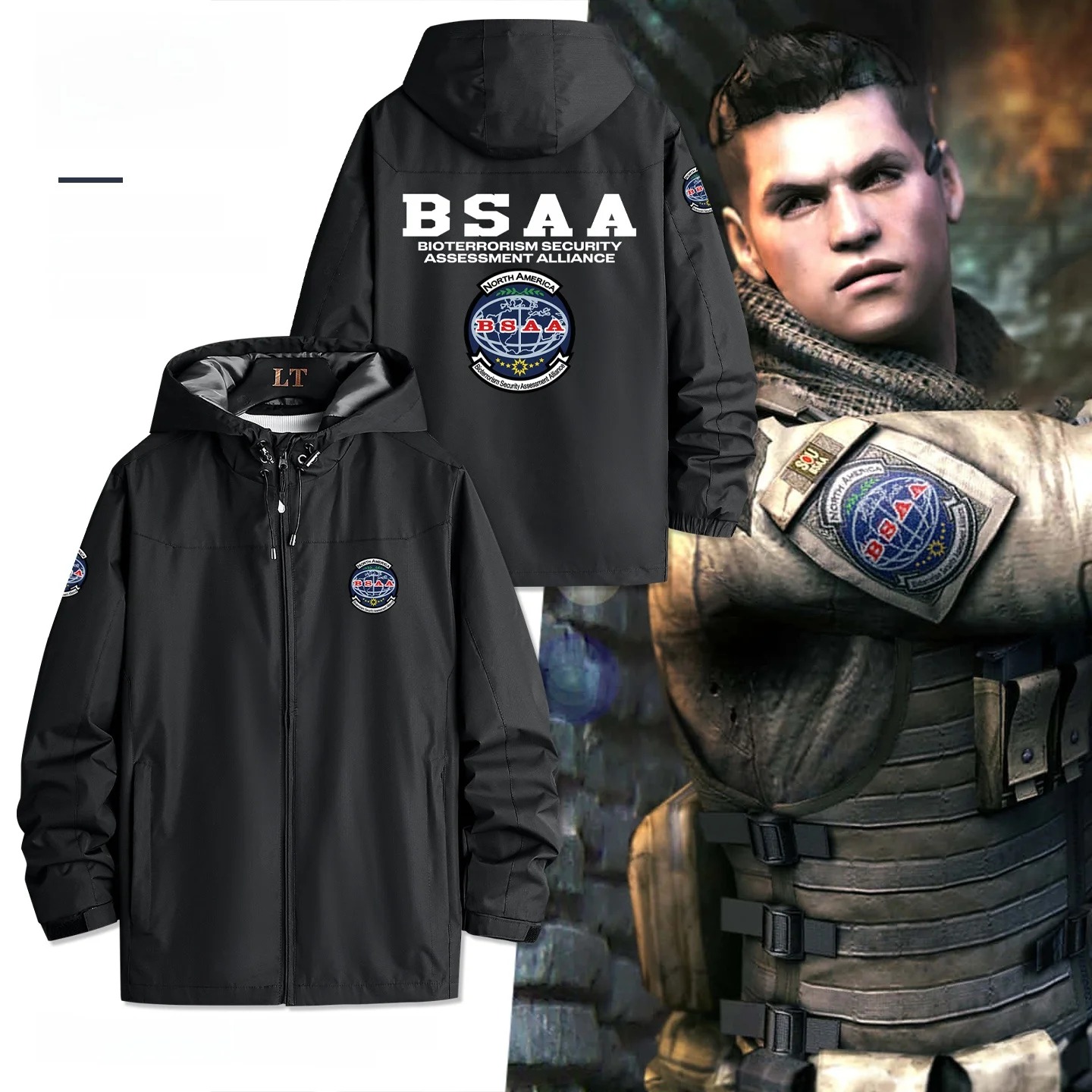 Biohazard Game BSAA Organization Theme Jaet Men's Tactical Fce Hooded Coat Polyester Fiber Long Sve Windproof Youth F...
Biohazard Game BSAA Organization Theme Jaet Men's Tactical Fce Hooded Coat Polyester Fiber Long Sve Windproof Youth F...