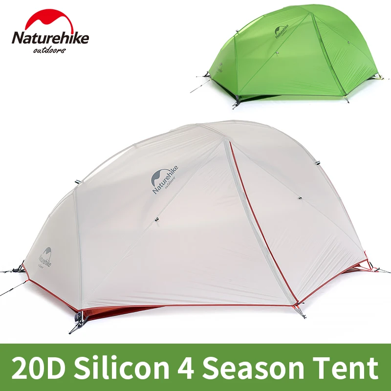 Naturehike Star River 2 Camping Tent 4 Season 1-2 Person Outdoor Hiking 20D Silicon Waterproof Double Layer Ultralight Cycling
Naturehike Star River 2 Camping Tent 4 Season 1-2 Person Outdoor Hiking 20D Silicon Waterproof Double Layer Ultralight Cycling