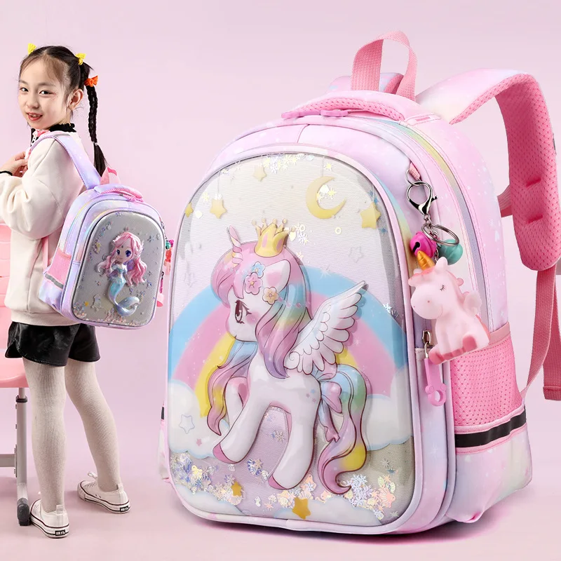 Girl Cartoon Animal Backpack Rainbow Unicorn Cute Schoolbag Student Stationery Storage Supplies
Girl Cartoon Animal Backpack Rainbow Unicorn Cute Schoolbag Student Stationery Storage Supplies