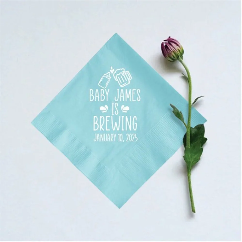 50PCS Personalized Paper Napkin, Baby Shower Napkin Favors Personalized Gender Reveal Paper Napkin, Custom Baby Shower Cocktail
50PCS Personalized Paper Napkin, Baby Shower Napkin Favors Personalized Gender Reveal Paper Napkin, Custom Baby Shower Cocktail