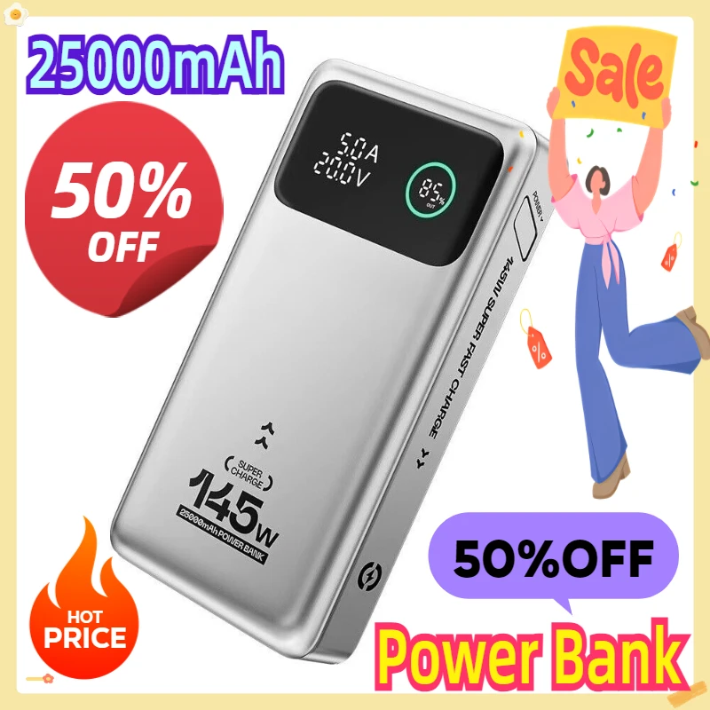 For MOVESPEED M25Pro 140W Portable Power Bank 25000mAh Type-C Portable External Battery
For MOVESPEED M25Pro 140W Portable Power Bank 25000mAh Type-C Portable External Battery