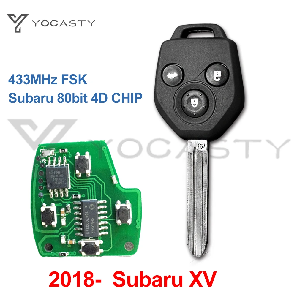 YOCASTY Newest 3 Buttons Remote Key For Subaru XV After 2016 G Chip Automotive Remote Key Replacement Car Key Fob 433MHz
YOCASTY Newest 3 Buttons Remote Key For Subaru XV After 2016 G Chip Automotive Remote Key Replacement Car Key Fob 433MHz