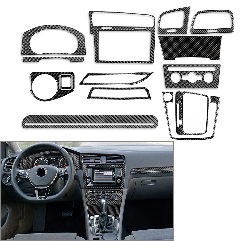 14Pcs Carbon Fiber Car Full Set Interior Dashboard Cover Decorataion Trim For VW Golf 7 GTI MK7 2014-2019 Left-Hand Drive Only
14Pcs Carbon Fiber Car Full Set Interior Dashboard Cover Decorataion Trim For VW Golf 7 GTI MK7 2014-2019 Left-Hand Drive Only