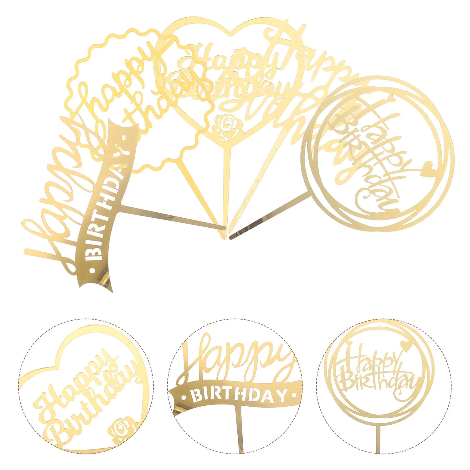 10Pcs Cake Decorations Baking Picks Birthday Cupcake Toppers Metal Style Party Cake Inserts Happy Birthday Dessert Decor
10Pcs Cake Decorations Baking Picks Birthday Cupcake Toppers Metal Style Party Cake Inserts Happy Birthday Dessert Decor